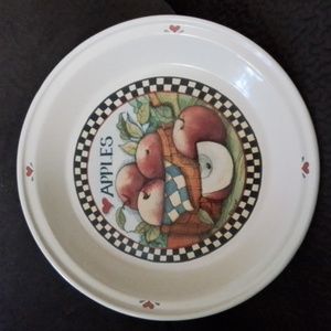 Apples Pie Plate by Susan Winget Certified International Corp.